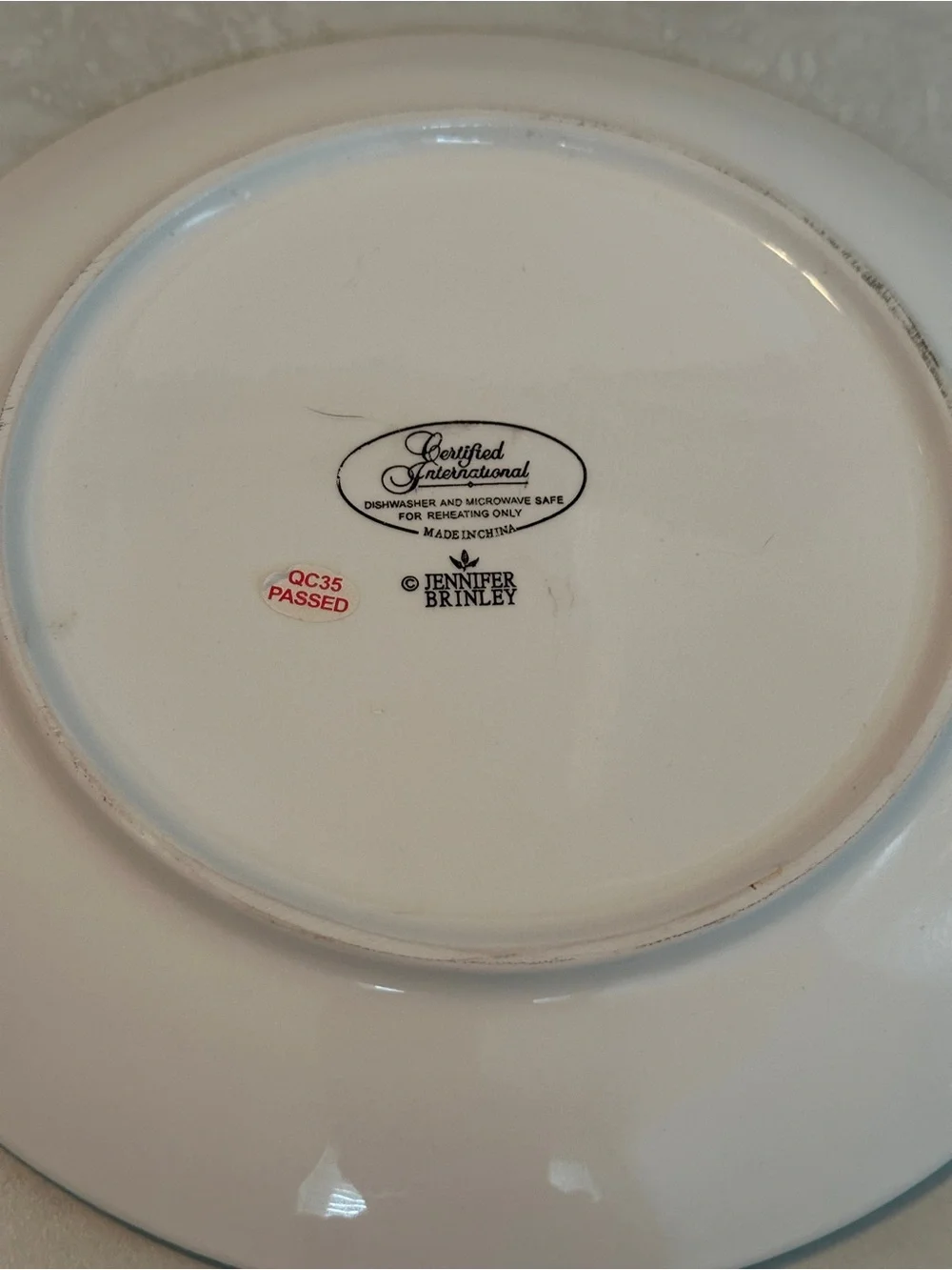 Set of 3 Jennifer Brinley Salad Plates 8.5” CERTIFIED INTERNATIONAL